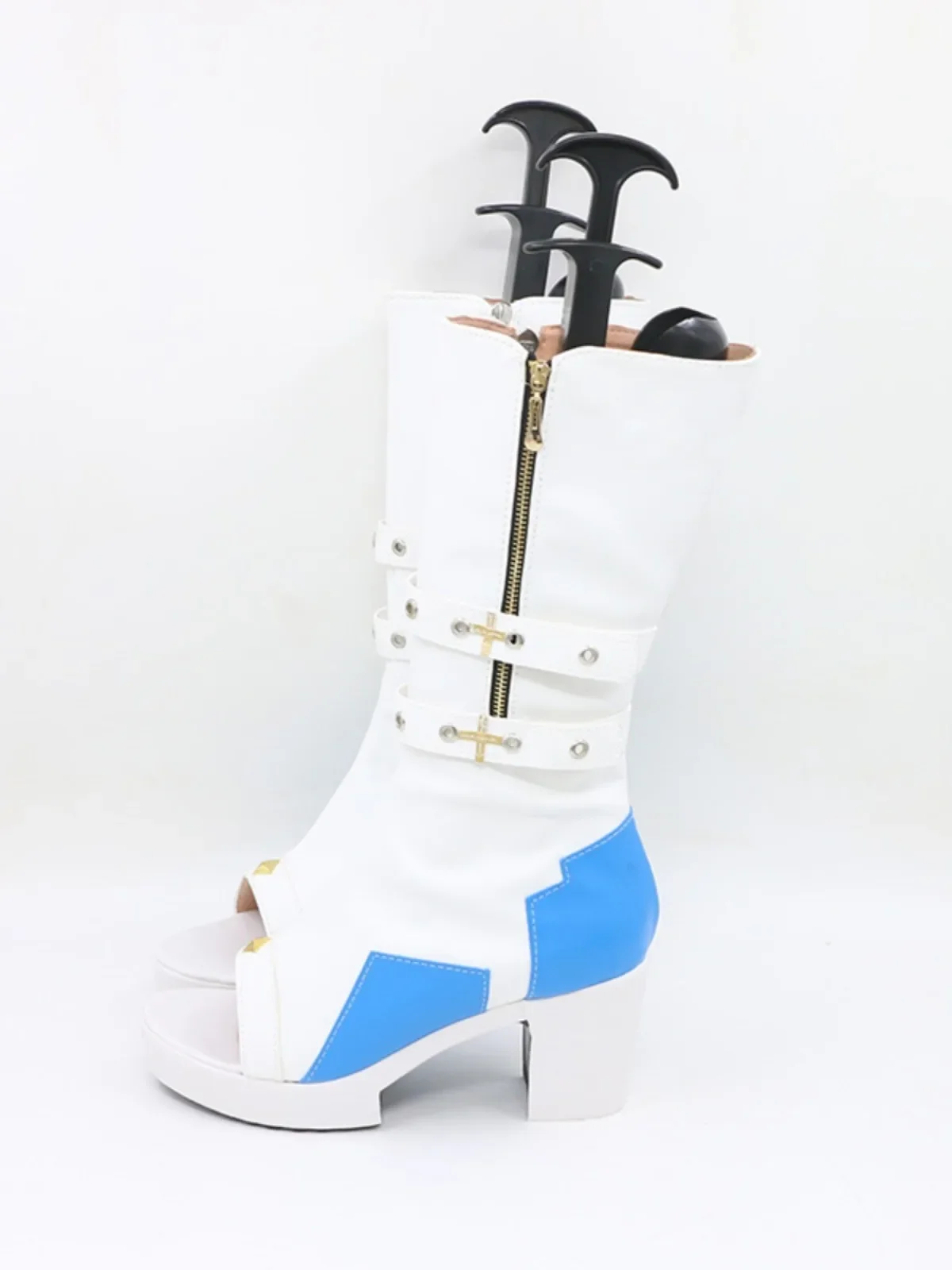 أحذية Vtuber Hoshimachi Suisei التأثيرية دعائم تنكرية للهالوين أحذية كرنفال أحذية PU مصنوعة حسب الطلب