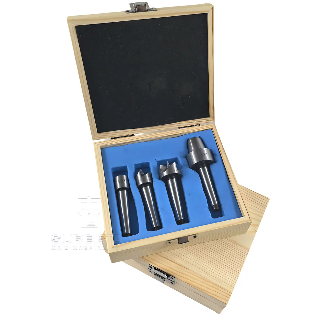 Il set di nuclei per legno MT1/MT2 da 4 pezzi per la lavorazione del tornio per la lavorazione del legno, picchetto in lega di titanio e set per la lavorazione del legno superiore della linea