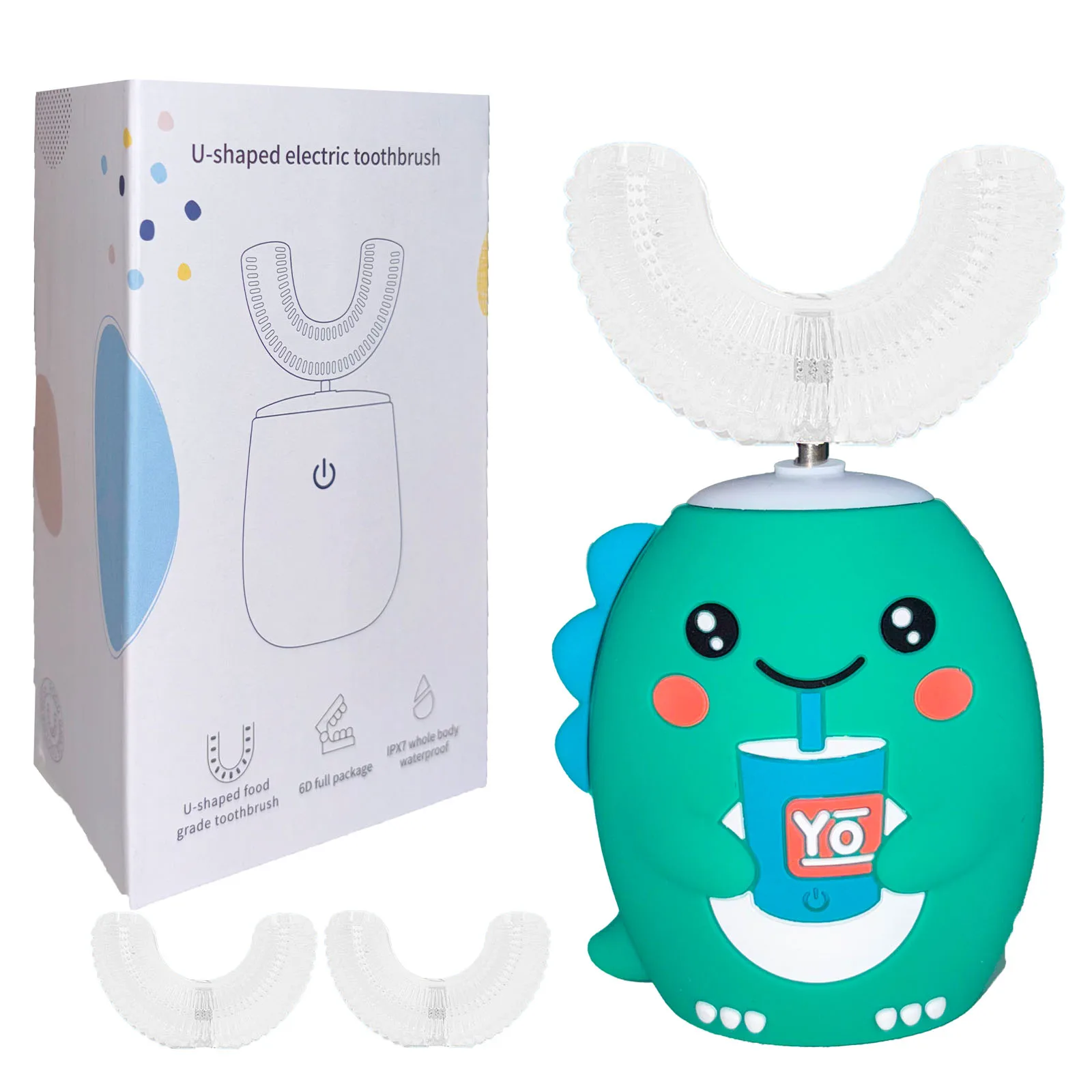 

U Shaped Electric Tooth Brush Ultrasonic Automatic Timer Wireless Charging Washable Travel Home Toothbrush For Kids Adult