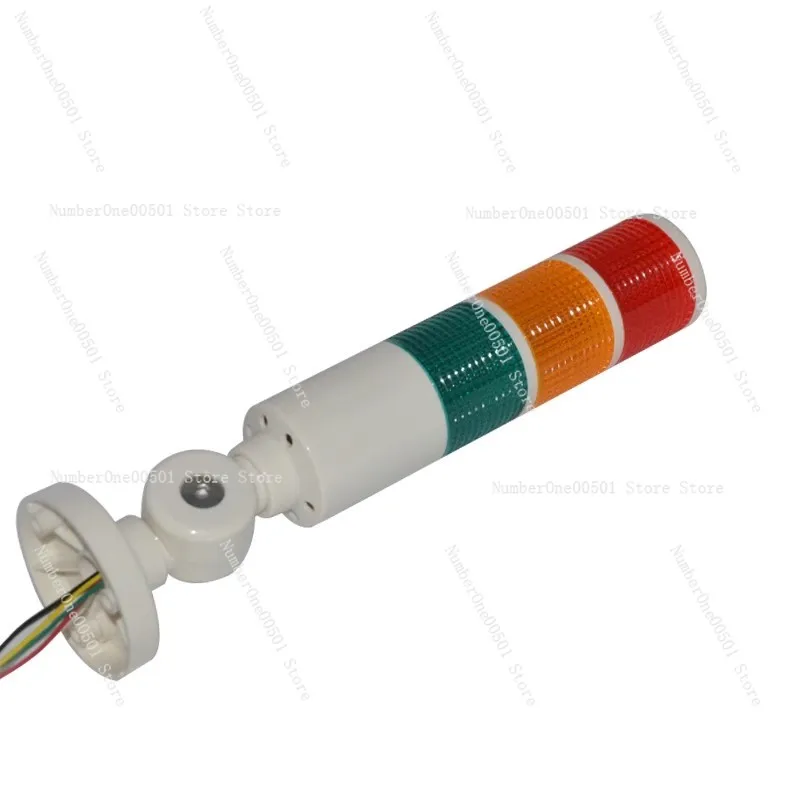 

​ ​ Многоступенчатый 3-цветный башенный светильник, светодиодный сигнальный маяк для станков с зуммером 24 В ​ ​