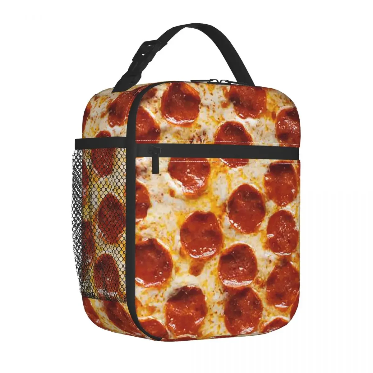 Pepperoni Pizza Insulated Lunch Bags Thermal Bag Lunch Container Tortilla Food Leakproof Tote Lunch Box Food Storage Bags Picnic