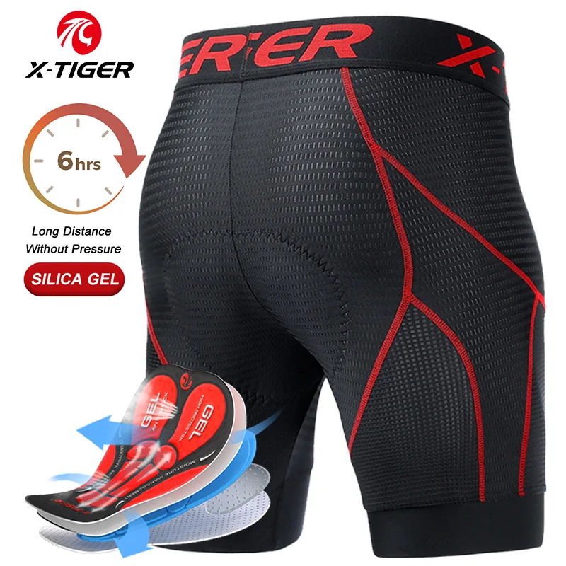 X-TIGER Cycling Shorts Breathable Mesh Cycling Underwear Gel Pad Shockproof MTB Bike Shorts Dropshipping Bicycle Underwear