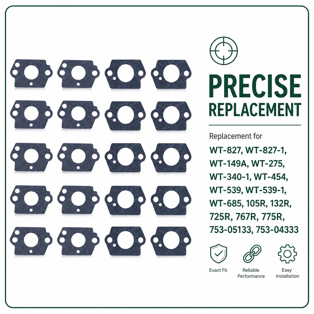 20X Carburetor Gasket Set For Walbro Zama Carb Fits Stihl Husqvarna Craftsman Echo Trimmer Weed Eater OEM WT-827 WT-539 C1U-P10A