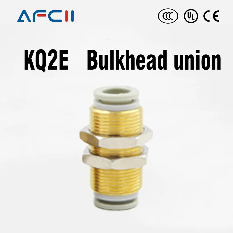 10PCS SMC Type High Quality Fittings KQ2E  Bulkhead union