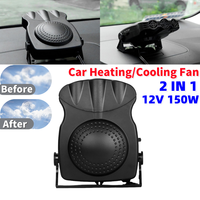 12V 150W 2 IN 1 Portable Car Heater Auto Window Defroster Heater Fan Car Anti-Fog Heater