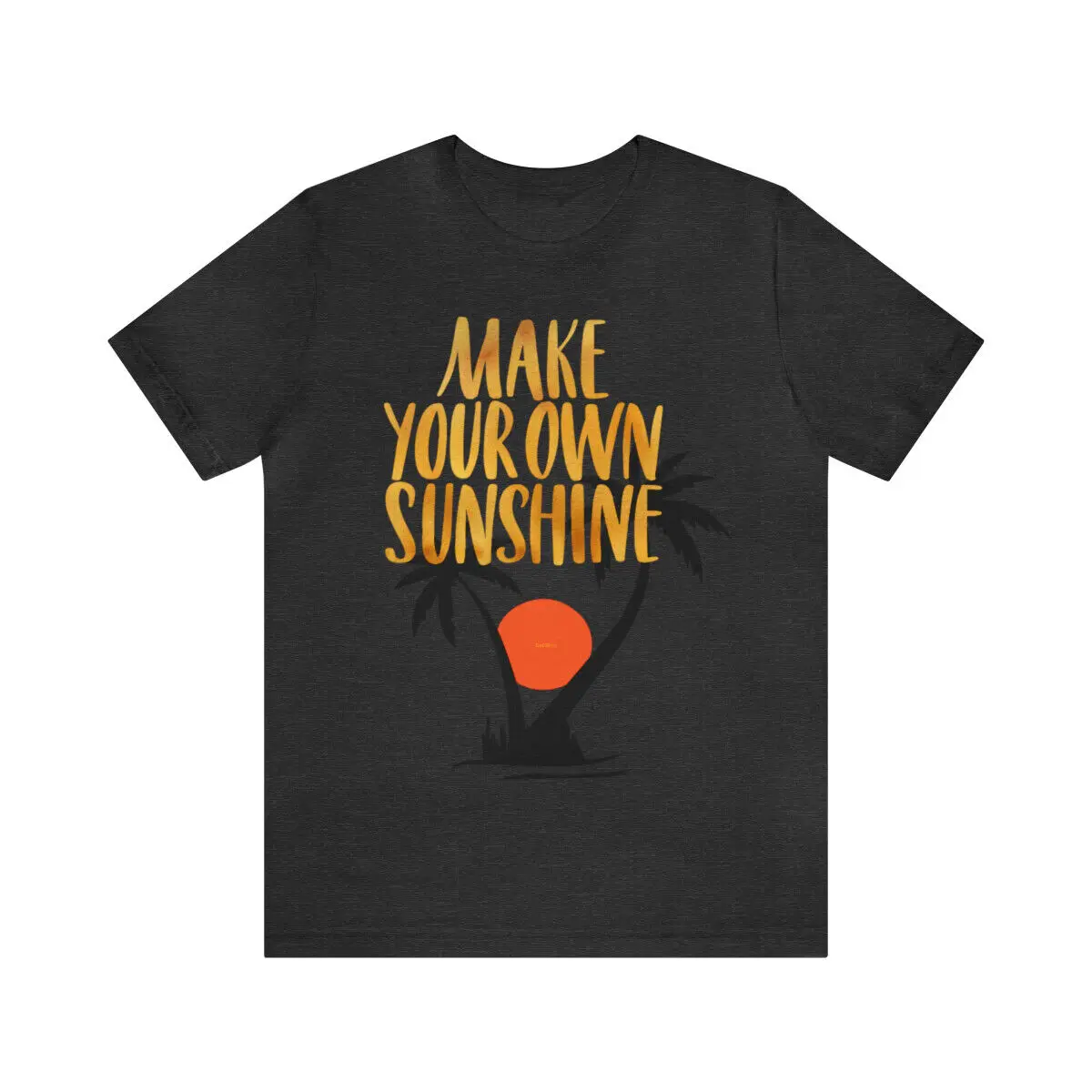 Make Your Own Sunshine Tropical Scene Vintage Unisex Jersey Short Sleeve Tee