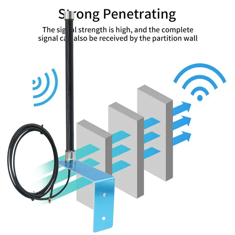 Outdoor Omni WiFi Fiberglass AP Antenna, Waterproof, Dual Band, Helium Hotspot Miner, IP67, 2.4G, 5G, 5.8G15dbi, SMA TS9