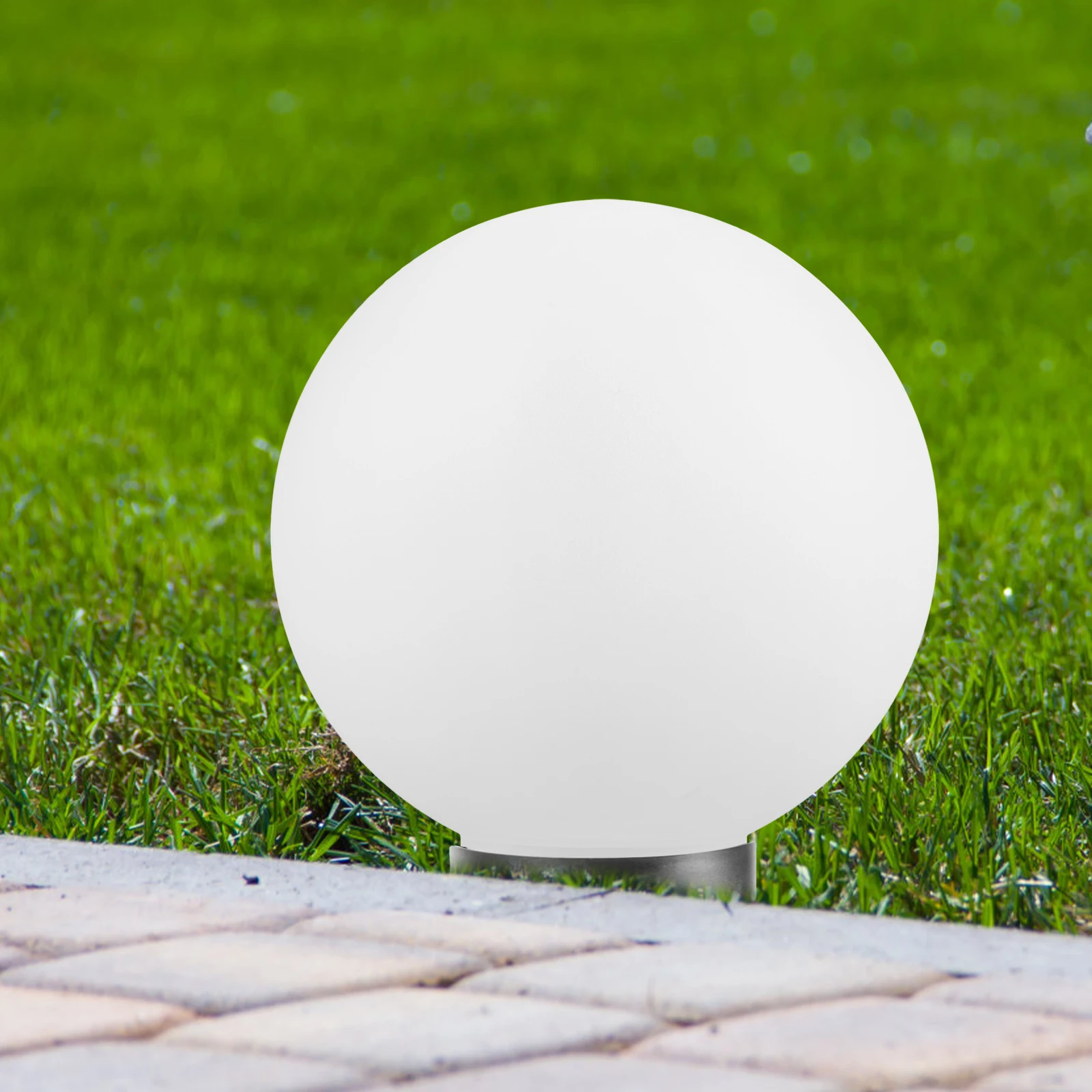 

Outdoor Acrylic Lamp Shade Replacement 20cm Frosted Globe for Garden Wall Floor Light Fixture Bulb Cover