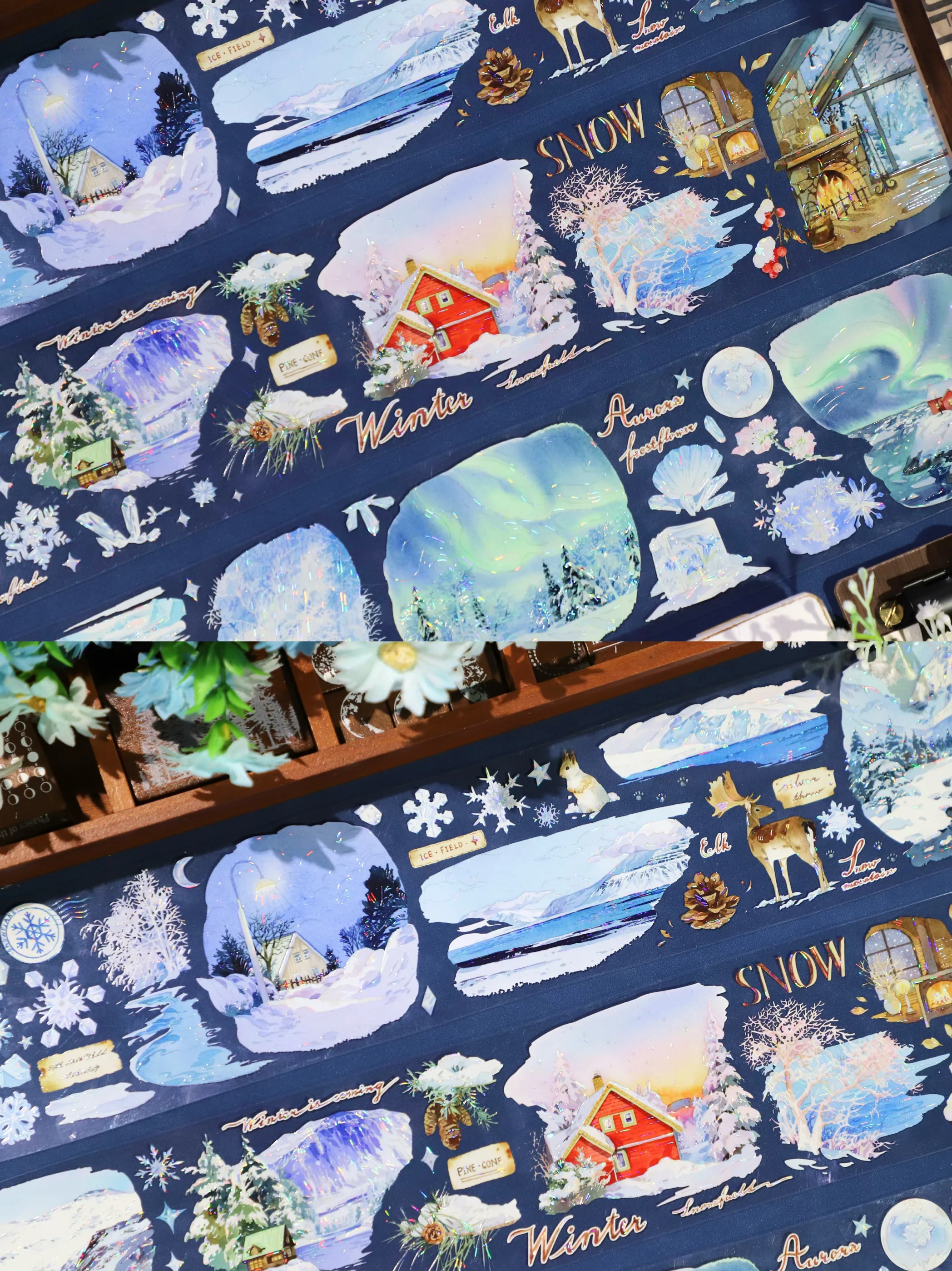 1 Loop Washi Pet Tape The Land of Snow, The Silent Witch Fening Kisses