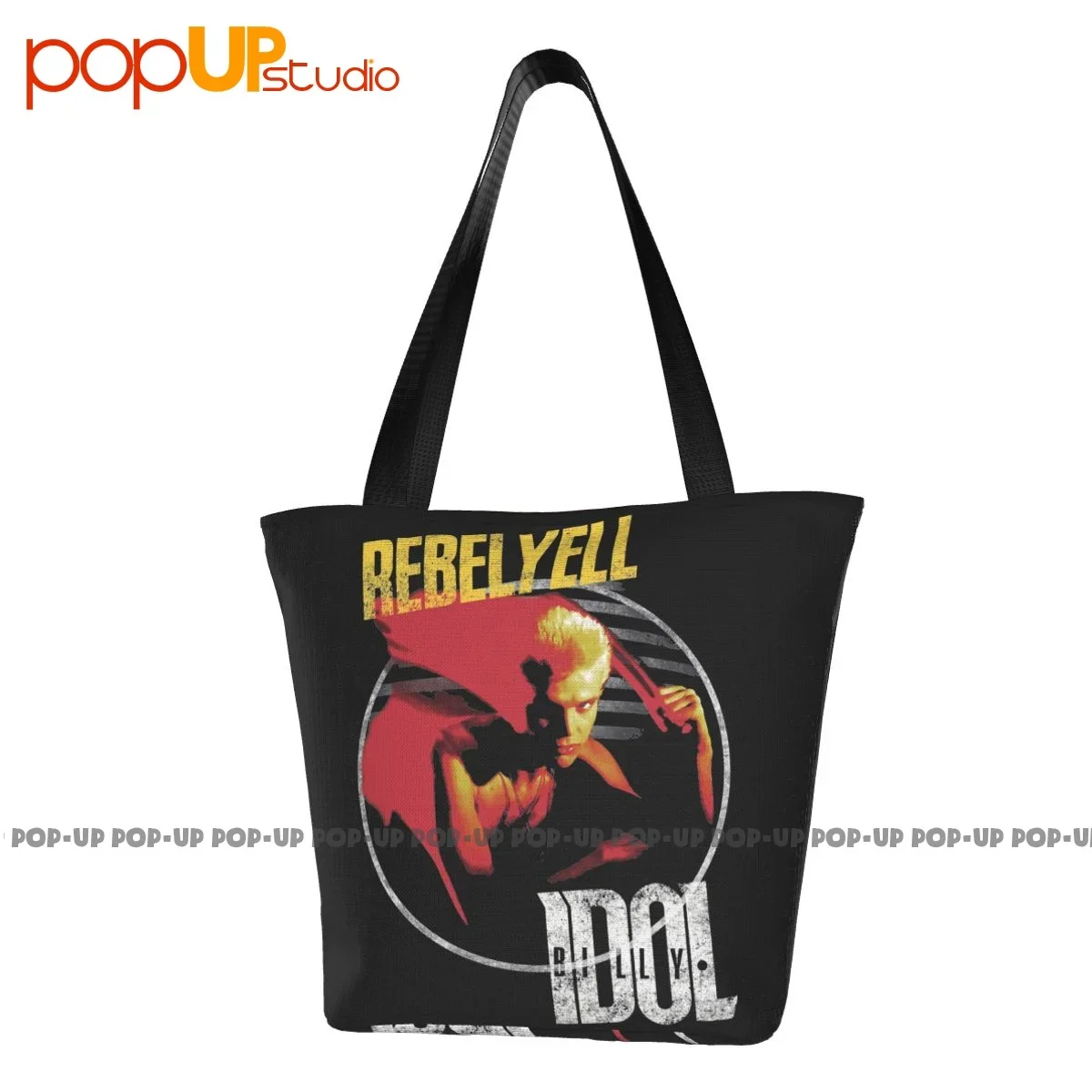 Billy Idol Retro Handbags All-Match Shopping Bag Grocery Bag