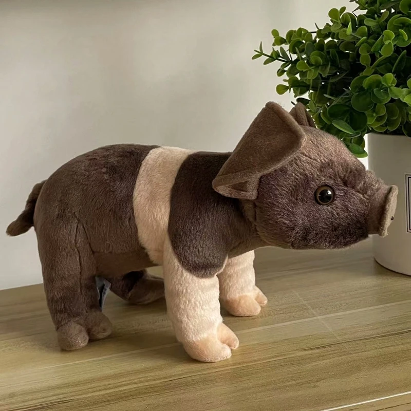 シミュレーション豚ぬいぐるみかわいいソフト動物貯金箱ぬいぐるみ少年少女クリスマスギフト車のソファの装飾-29-×-15-センチメートル-dy10396