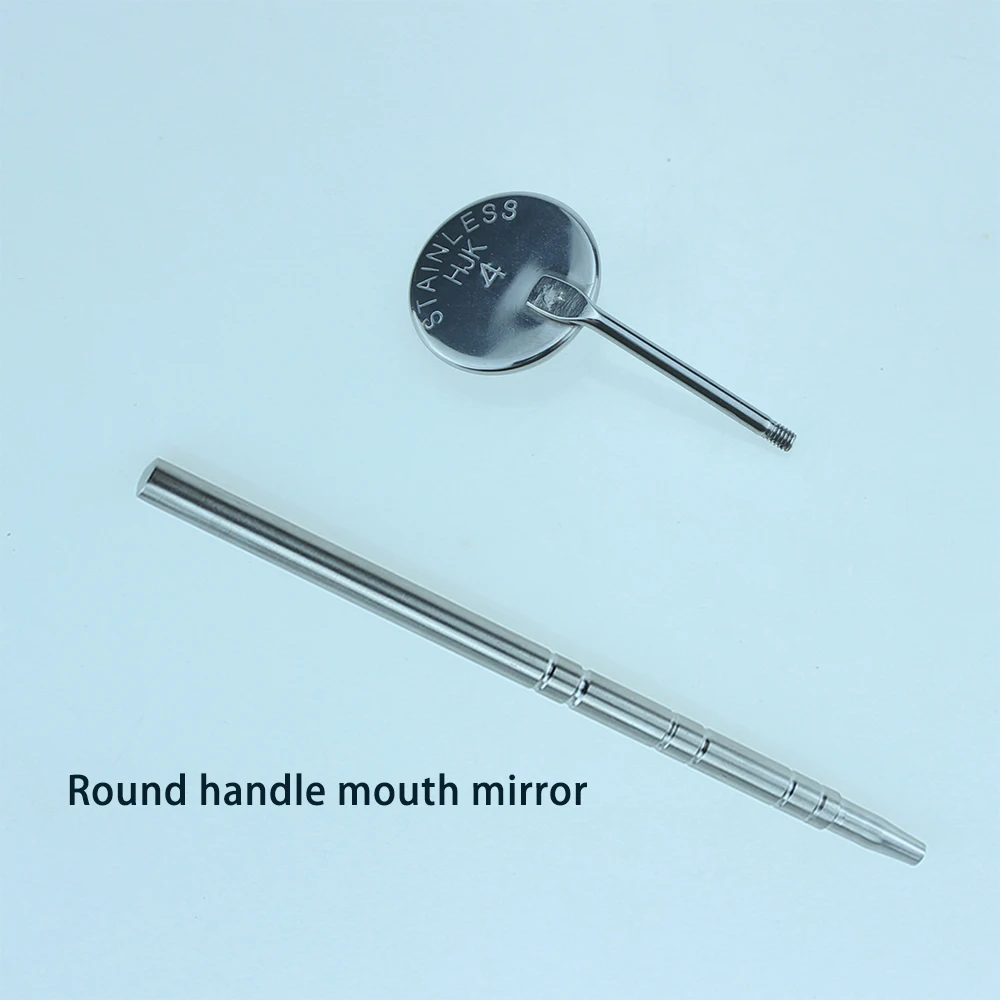 1 Pcs Dental Mouth Mirror Medical Grade Stainless Steel Oral Care Tool Teeth Cleaning Inspection Handle Dental  Mirror