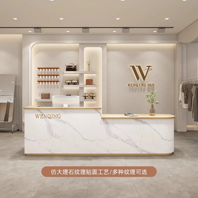 custom.Customized High-quality Front Desk Reception Modern Simple Company Counter Table Reception Desk