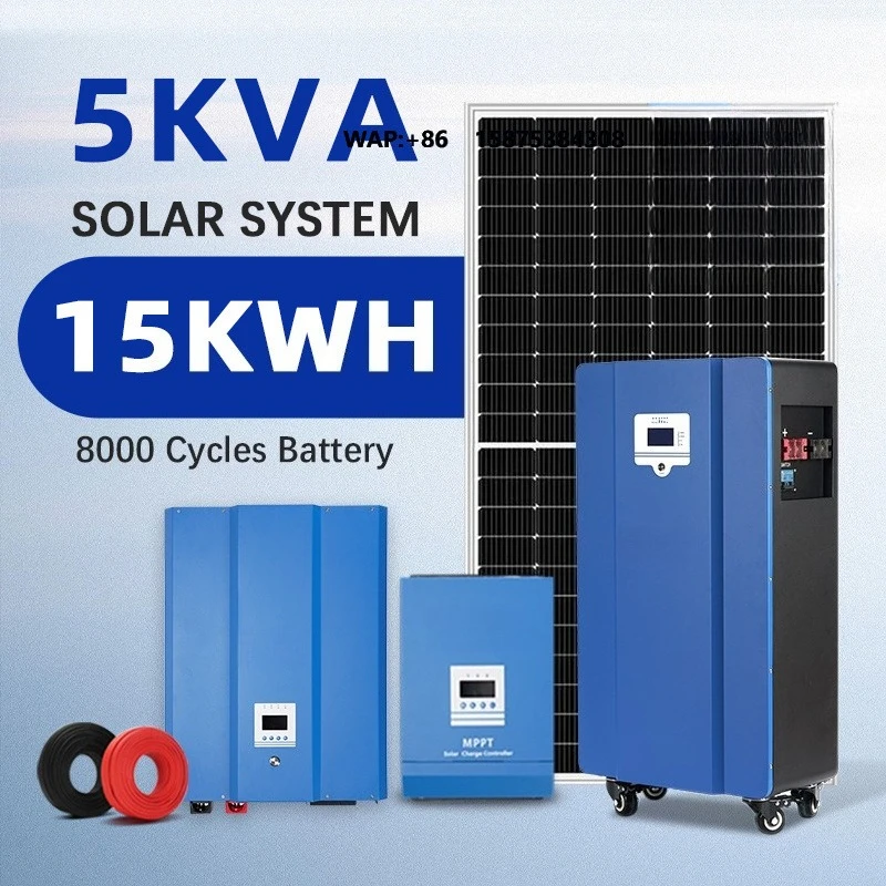 WAKATEK 15kwh 30kwh 10KVA Solar System for Africa for Commercial Use Home Use