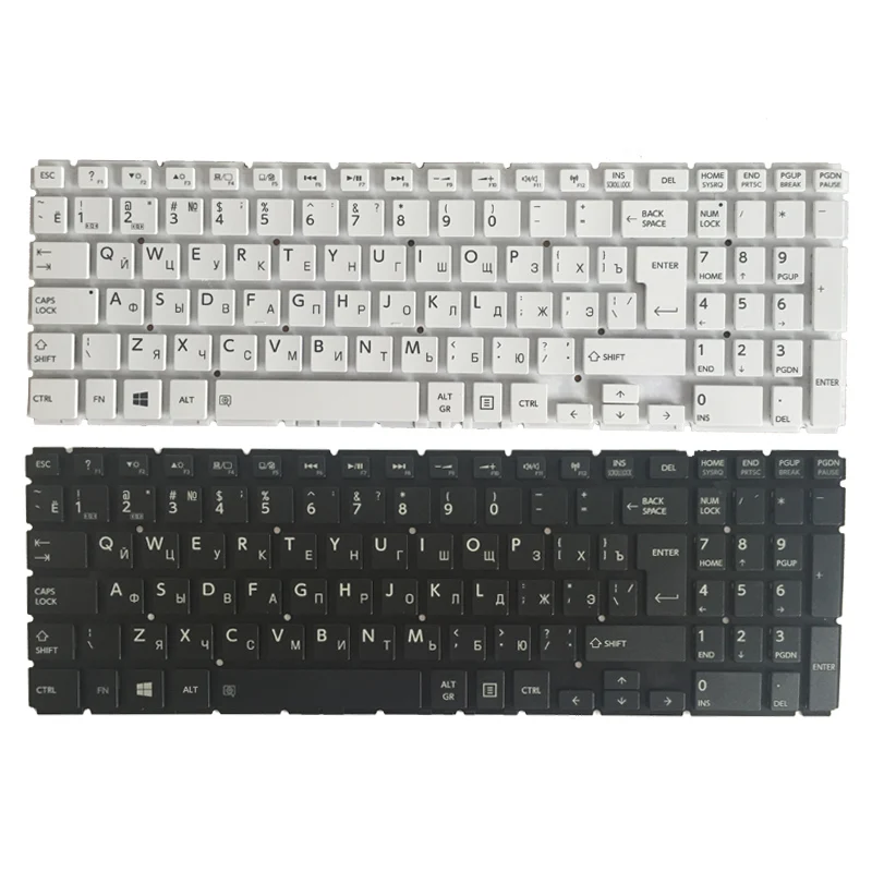 Pop Ru keyboard for Toshiba Satellite L50-B L55-B L50D-B L55DT-B S50-B S55-B Russian laptop Keyboard black/white