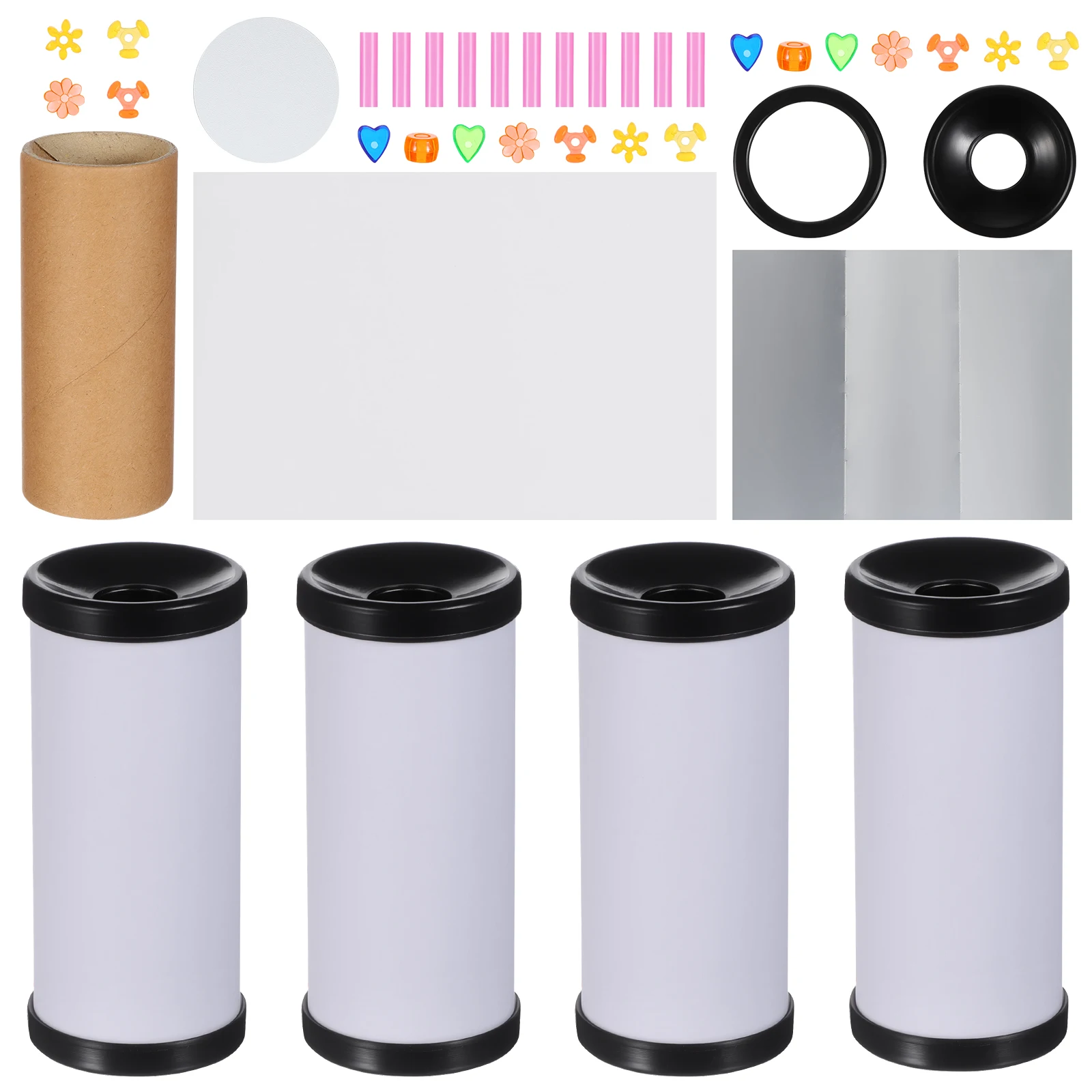 

10 set Diy Kaleidoscope Kit For Kids Small Plastic Blank Making Set Educational Creative Enhance Observation Skills Science