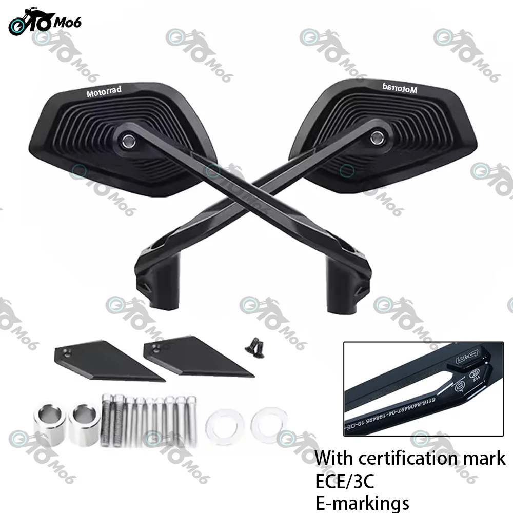 Rearview Mirror For BMW R1300GS R1200GS R1250GS ADV S1000XR F900R/XR F850GS F750GS Motorcycle Accessories Side Rear View Mirror image 3