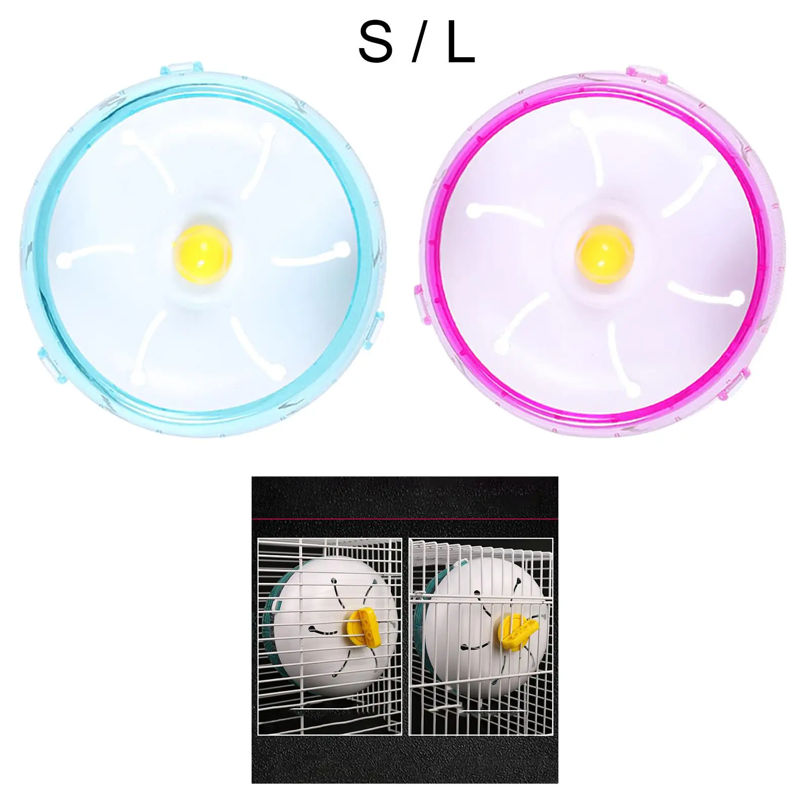 Silent Hamster Exercise Wheel Rotatory Jogging Disc Running Wheels Round Roller Cage Accessories for Small Animals Gerbils Rat
