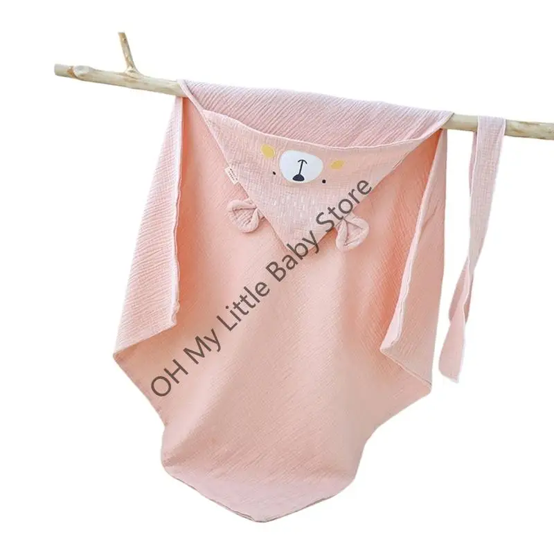 

M76C Hygroscopic Baby Swaddler Blanket Temperature Regulating 3 In 1 Towel Wrap Cotton Wrap Wrap For 0 to 2 Years Infants