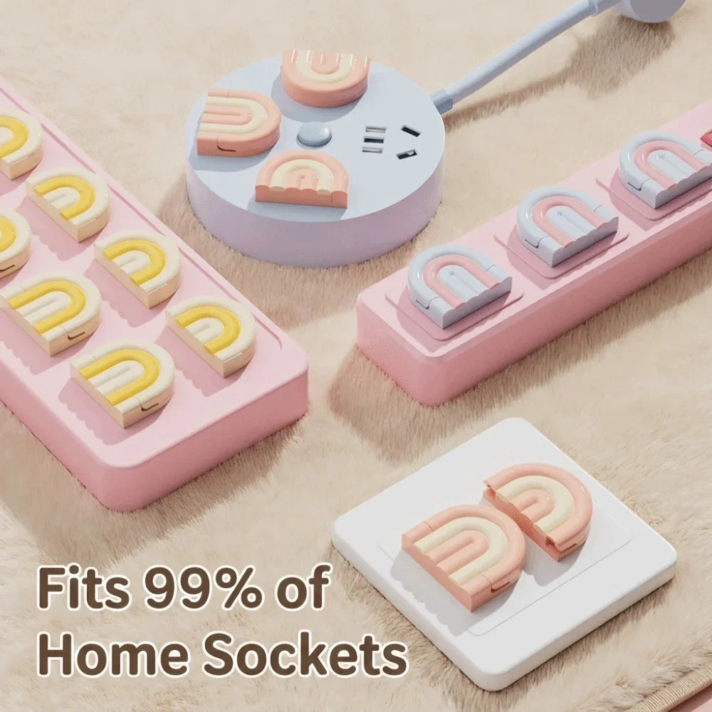

1 Set Anti-Electric Shock Childproof Outlet Plug Covers Waterproof Dustproof Outlet Plug Covers Proofing Protector Power Strip