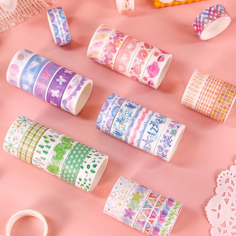 60Pcs Festival Washi Tape Scrapbooking Supplies Washitape Diary Decoration Journal Stationery School Supplies Decorative Tape