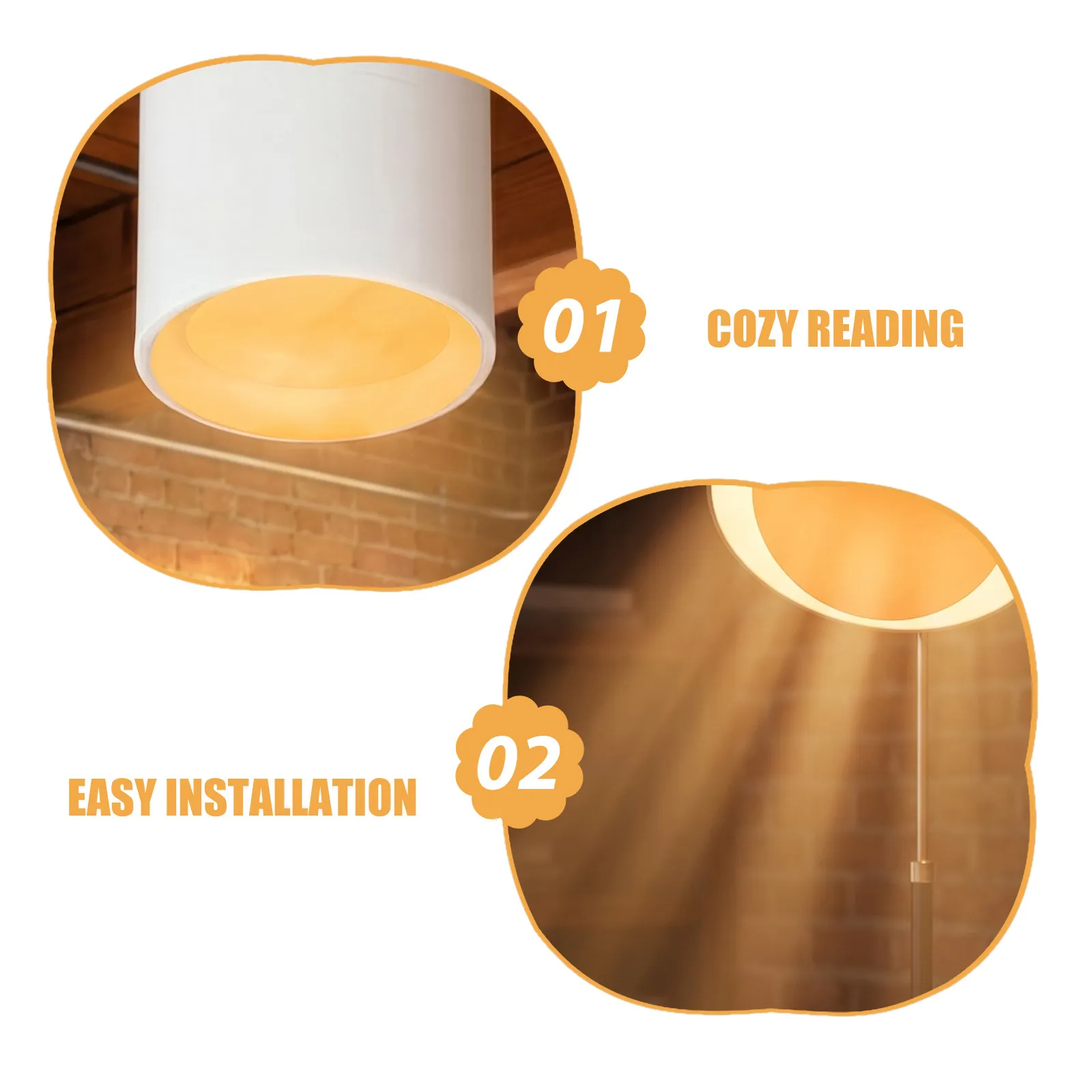 20Pcs Lighting Atmosphere Film Self Adhesive Warm Light Gel Sheets 50Mm Round Colored Film for LED Lamps Room Decoration