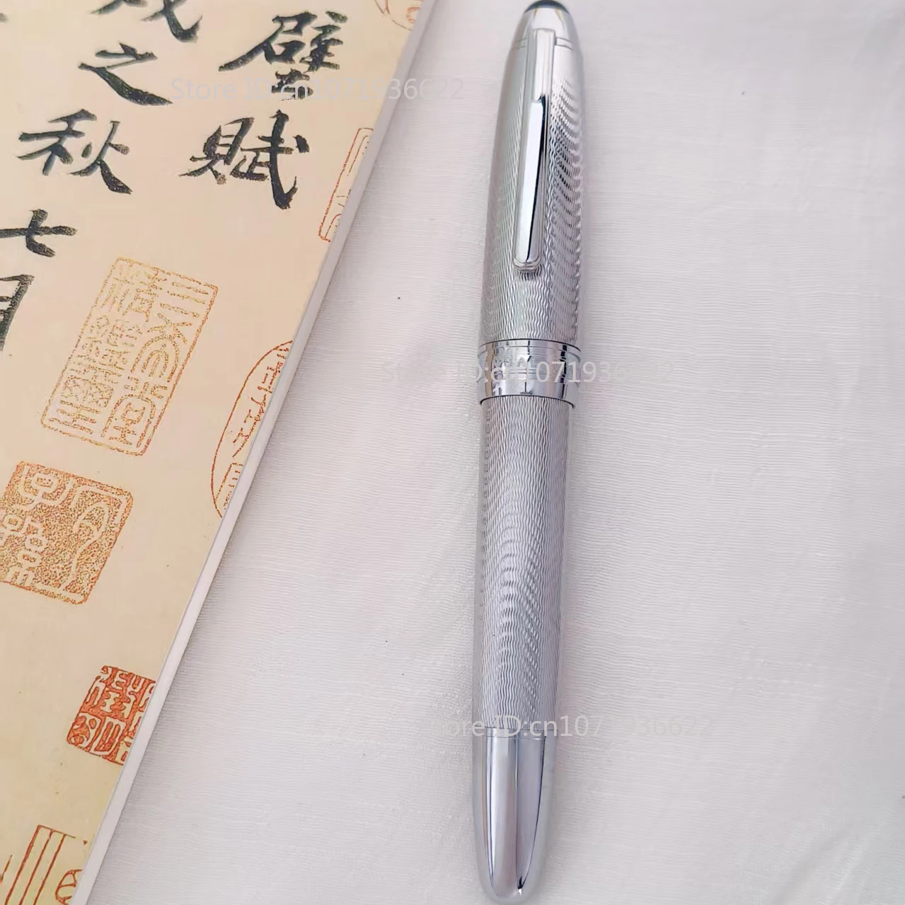 Lemon M8 Metal Piston Ink Calligraphy Fountain Pen Soft Blade Long Knife Business Pen Nib Hand-Polished Writing Stationery Gift