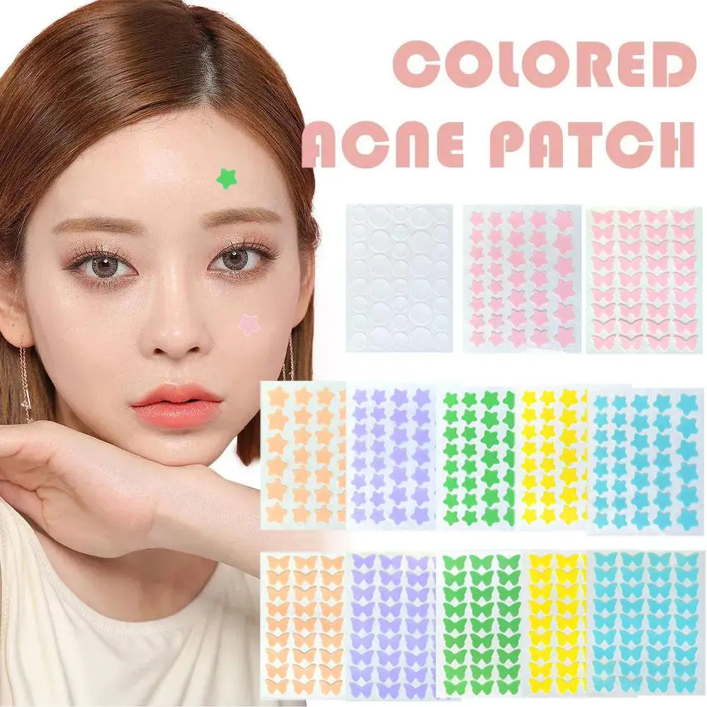Repair Acne Patch Facial Skin Care Fade Blemishes Cute Colorful Star/Butterfly Pimple Patch Acne Stickers Beauty Makeup Tool