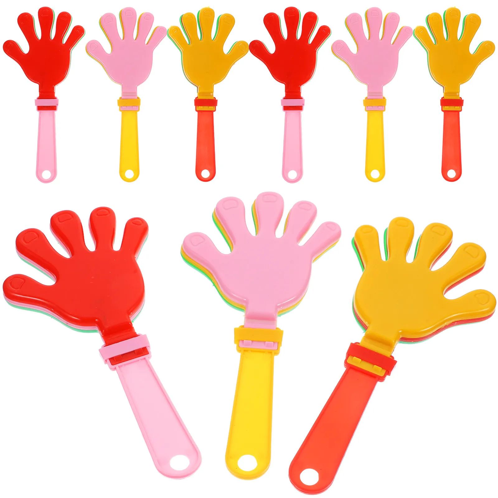 

20Pcs Plastic Hand Clappers Party Noise Makers Cheering Props Reusable Hand Clappers for Sports Events Festival