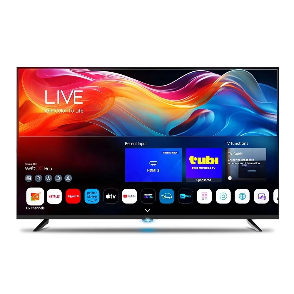 Innovative 50 Inch QLED Smart TV 120Hz 4K Android LED Television HDR DP HD-MI Interface for Hotels 43 55 60 65 75 85 Inch