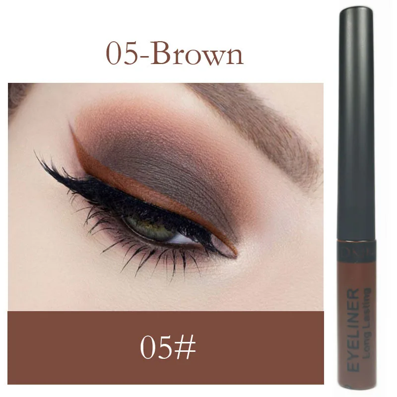 Matte flüssige Eyeliner Bleistift wasserdicht langlebige dauerhafte natürliche schwarz blau Pigment Eyeliner Party Make-up Frauen tslm1