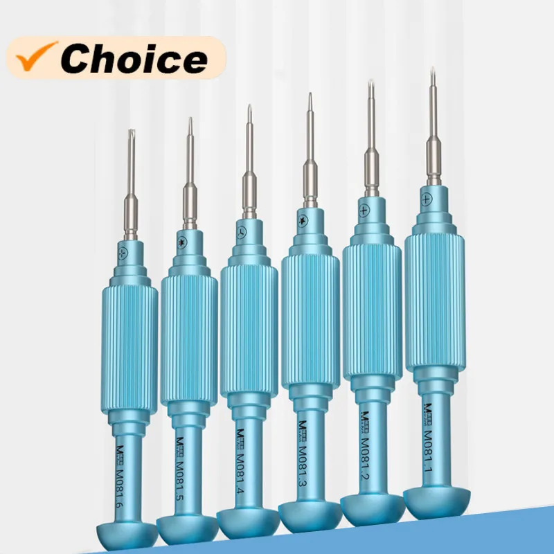 

MaAnt MY-801 6 in 1 Magnetic Adsorption Screwdriver Set for Mobile Phone Repair High Precision 1.5 1.2 0.6 0.8 T21 2.5 Hand Tool