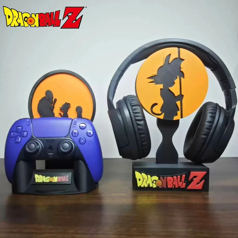 Anime Figure Goku Ps5 Game Controller Stand Creative Handle Bracket Dragon Ball Z Headphones Bracket Desktop Ornaments Toy Gifts