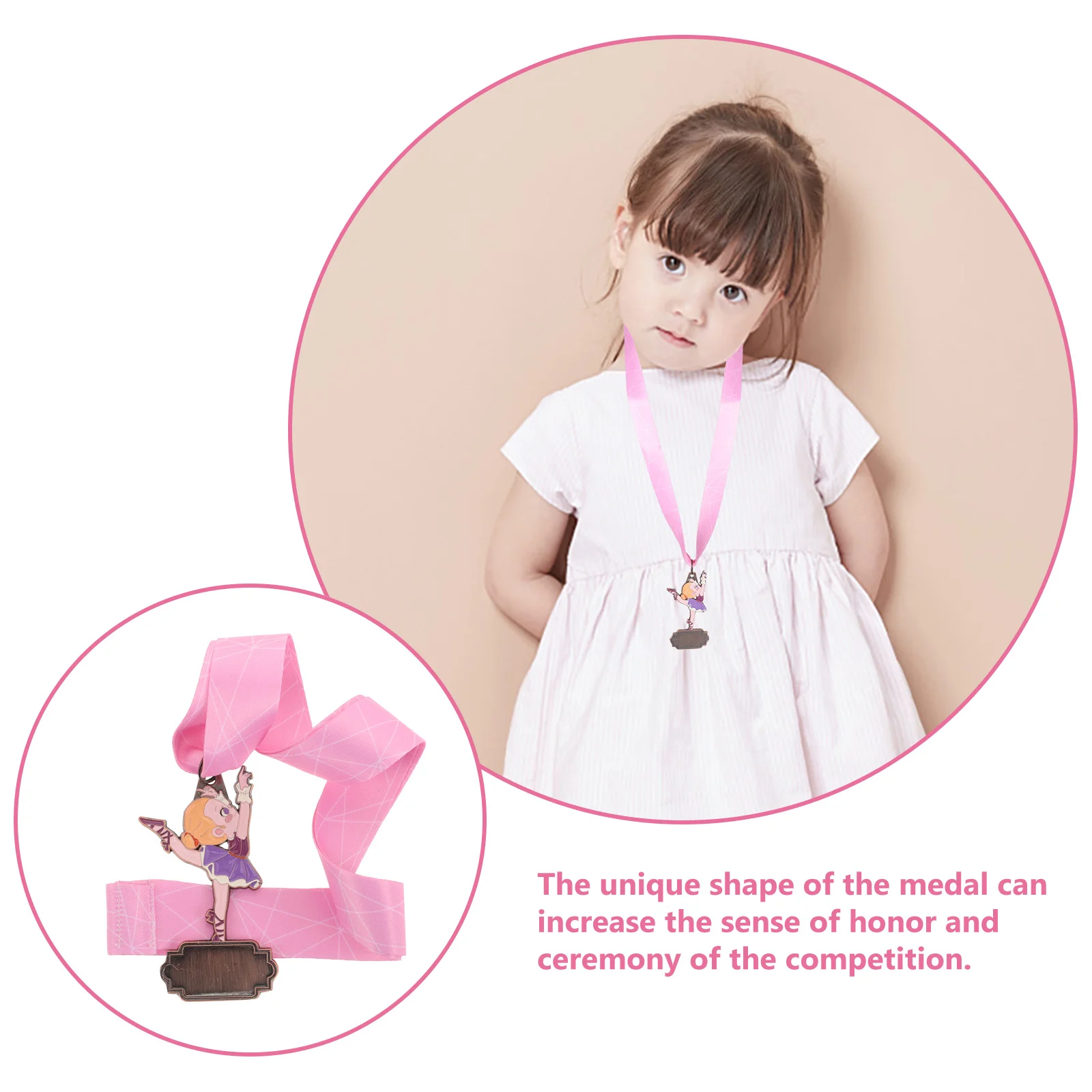 Medali Penghargaan Balet Pemenang Kompetisi Tari Trofi Logam Kenang-kenangan untuk Hadiah Pesta Halloween