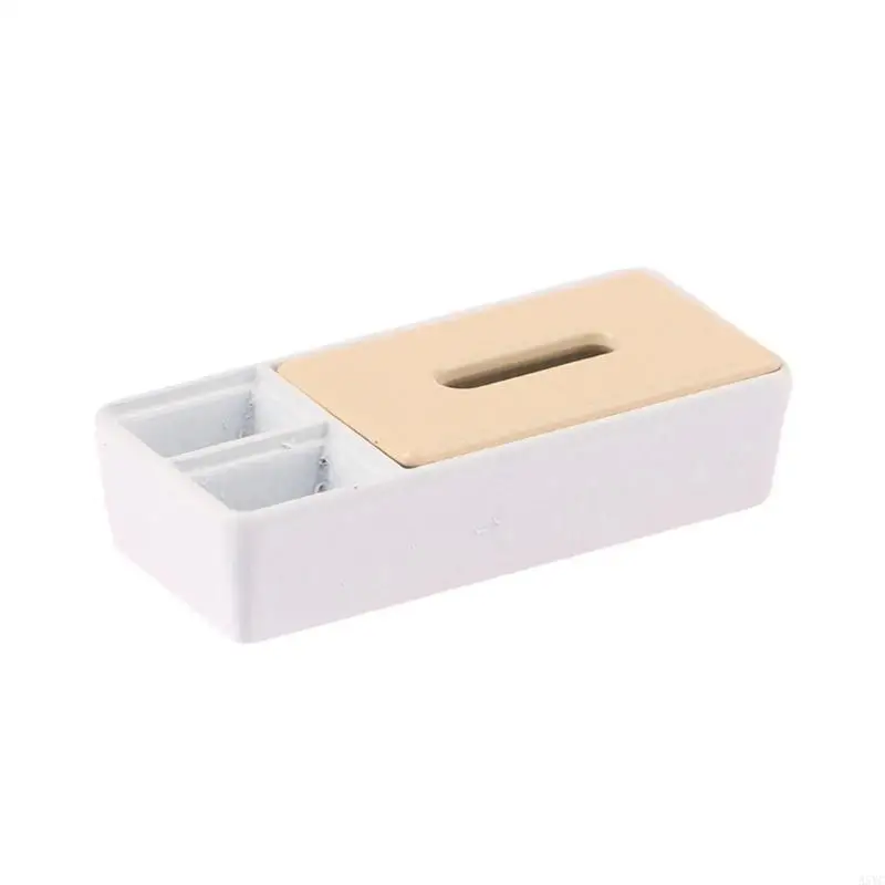 A5YC 1/12 Miniatuurweefselbox Model Figurine Badkamer Decoratie Doll House Decors