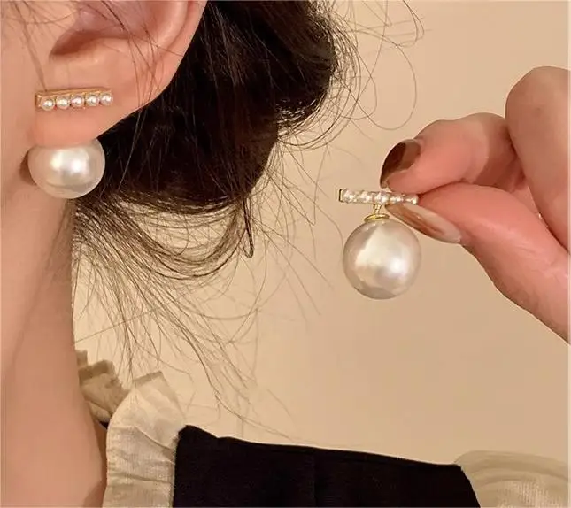 

Vintage Pearl Earrings For Women Jewelry Fashion Accessories Pendant Party Gift