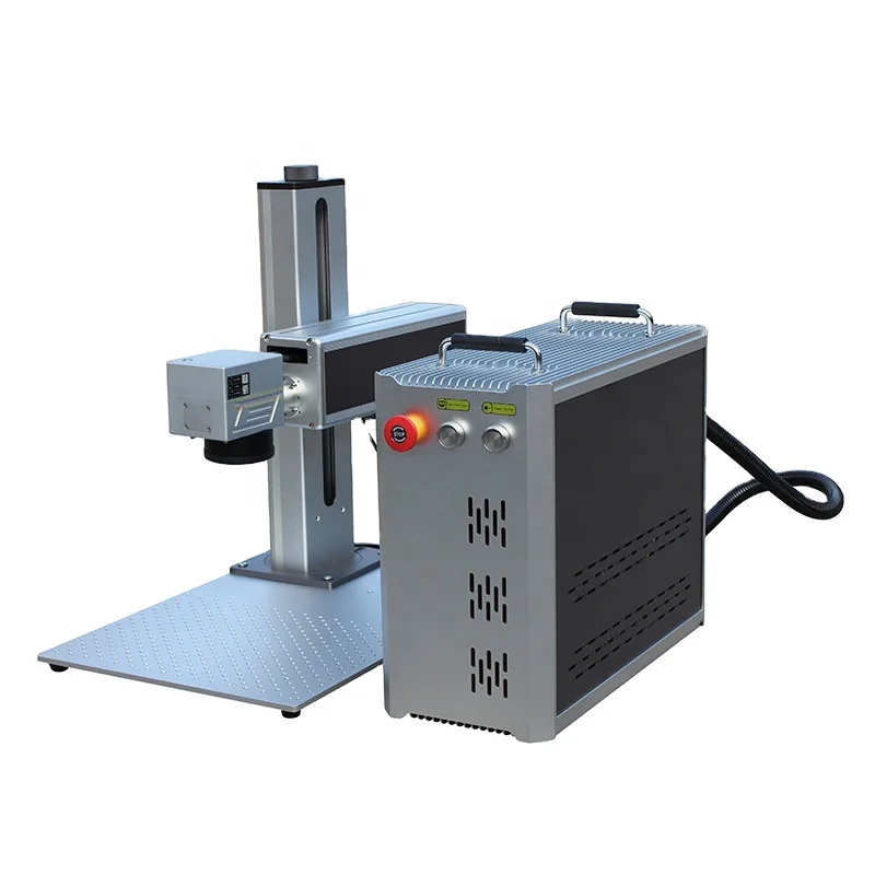 30w  Fiber Machine 20*20cm logo Marking Machine Electric Adjust Head up and Down