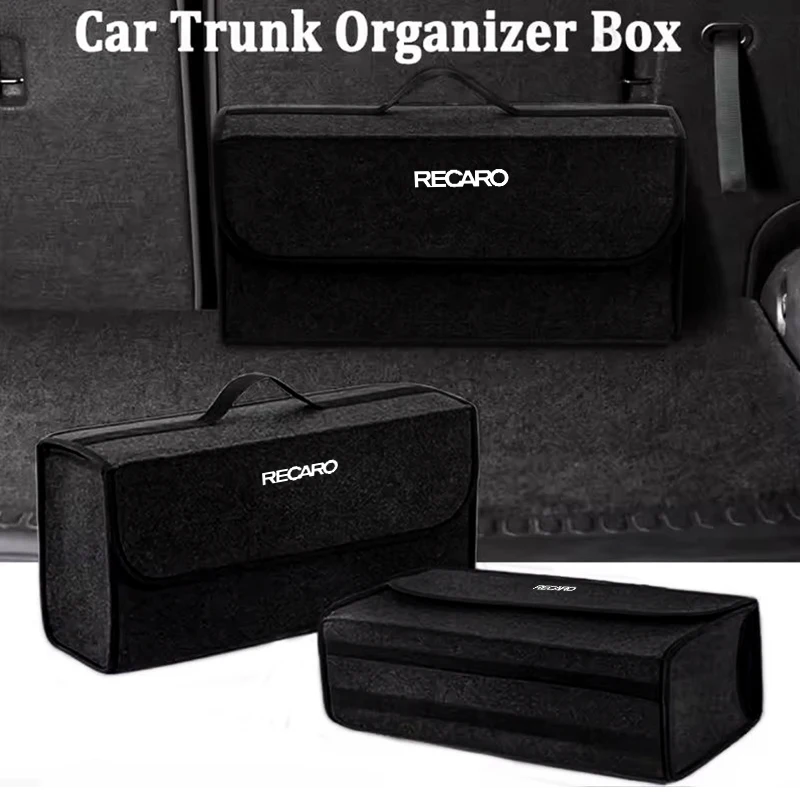 Car Trunk Storage Box Organizer Foldable Stowing Tidying Container Bag For Recaro Racing Auto Accessories 3