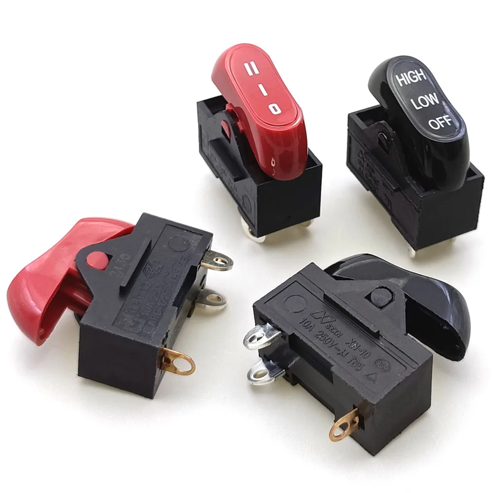 전기 헤어 드라이어 버튼 스위치 커넥터 온오프 10A 250V AC/15A 125V AC 로커 스위치 3단계 토글 타입 ARG-1215용