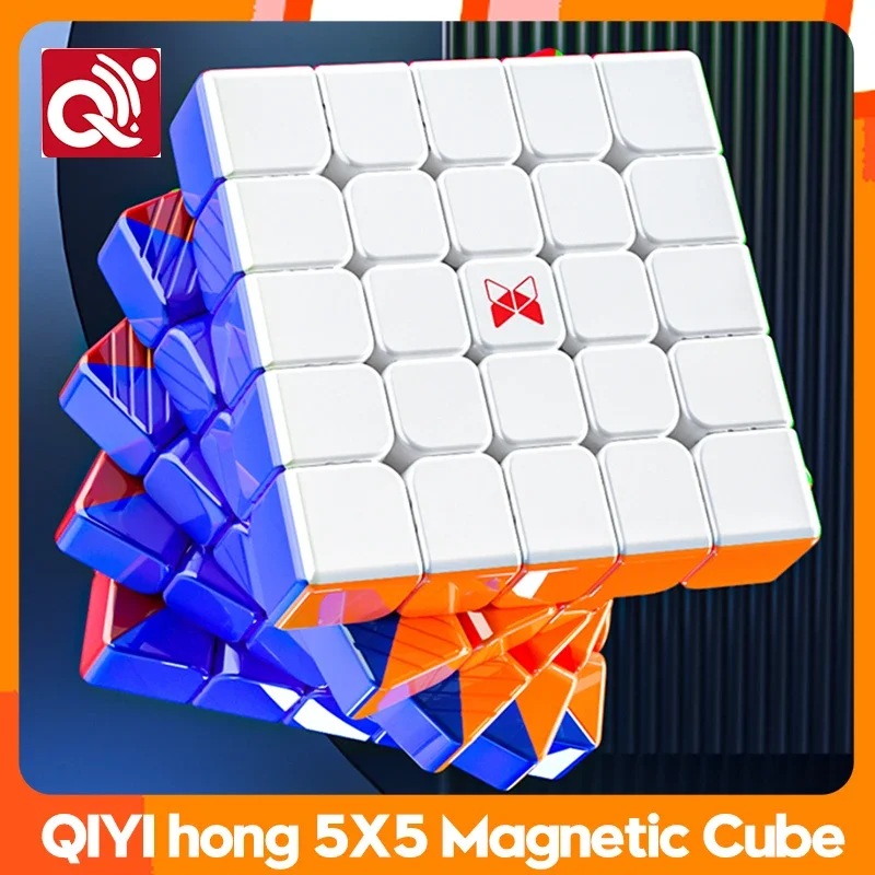 New Qiyi XMD Hong 5x5 UV Magnetic Magic Speed Cube Stickerless Professional Fidget Toys XMD 5x5x5 Cubo Magico Puzzle Cubo Magico