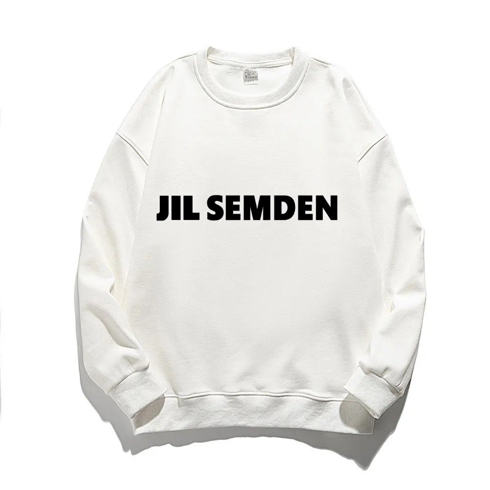 JIL SEMDEN men's autumn and winter velvet printed cotton couple sportswear casual street women's outdoor jogging sportswear