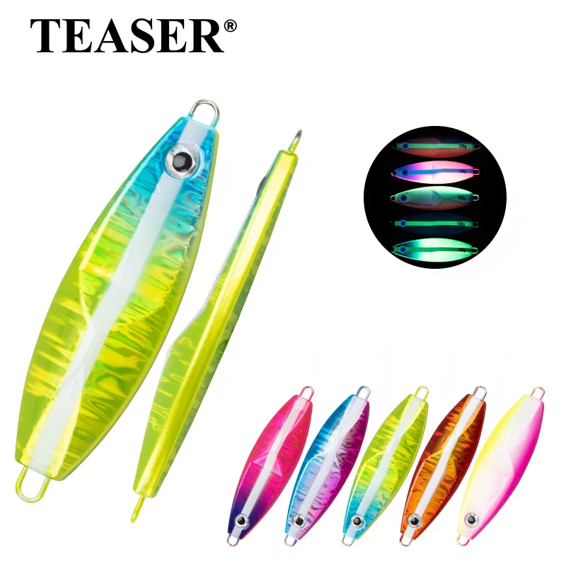 teaser-metal-jigging-fishing-lure-j124-80g-100g-colher-micro-pia-lenta-atum-baixo-mar-barco-uv-luminous-fishing-lures