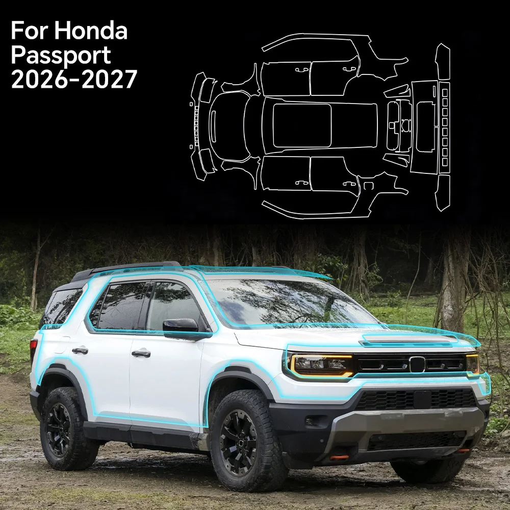 For Honda Passport 2026 2027 Car Paint Protection Film Sticker Anti-scratch Protective Body Sticker Transparent PPF Accessories