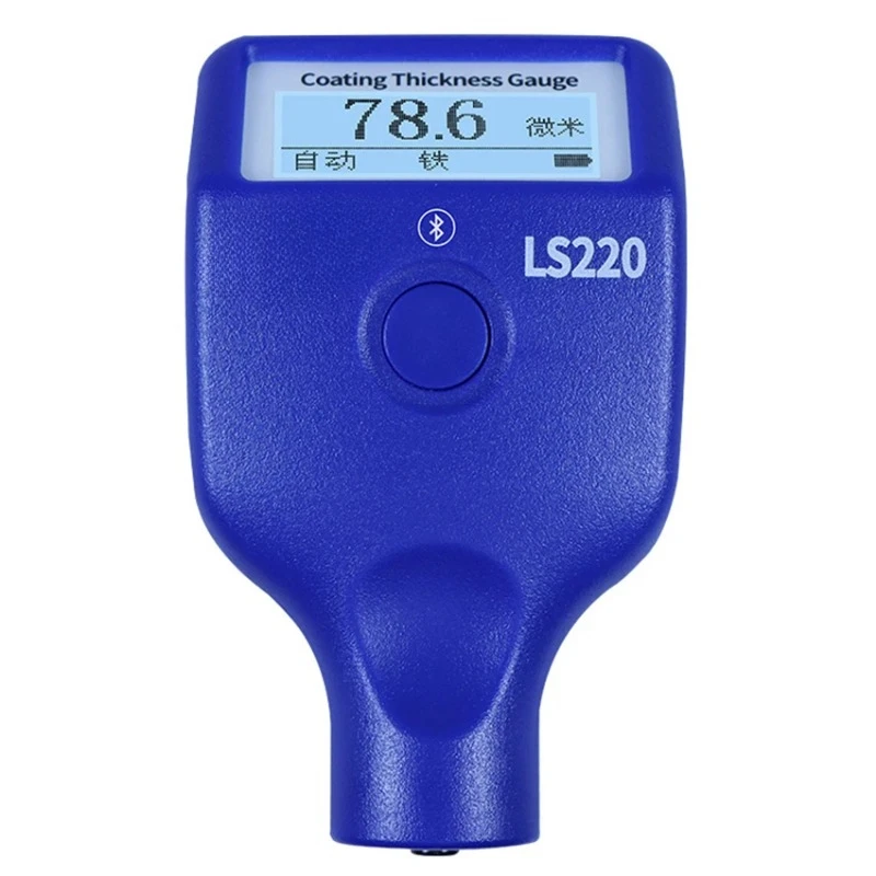 Paint Coating Thickness Tester 0-3500μm 0.1μm Fe NFe Probe Gauge LS220 for Auto Car Paint Film Thickness Gauge -20℃ LCD Screen