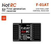 HOTRC F-01AT 8CH PWM LAMP CONTROL Gyroscope Receiver for Transmitter CT-6A CT-6B CT-8A CT-8B CT-10B HT-10A DS600 DS650 DS-4A