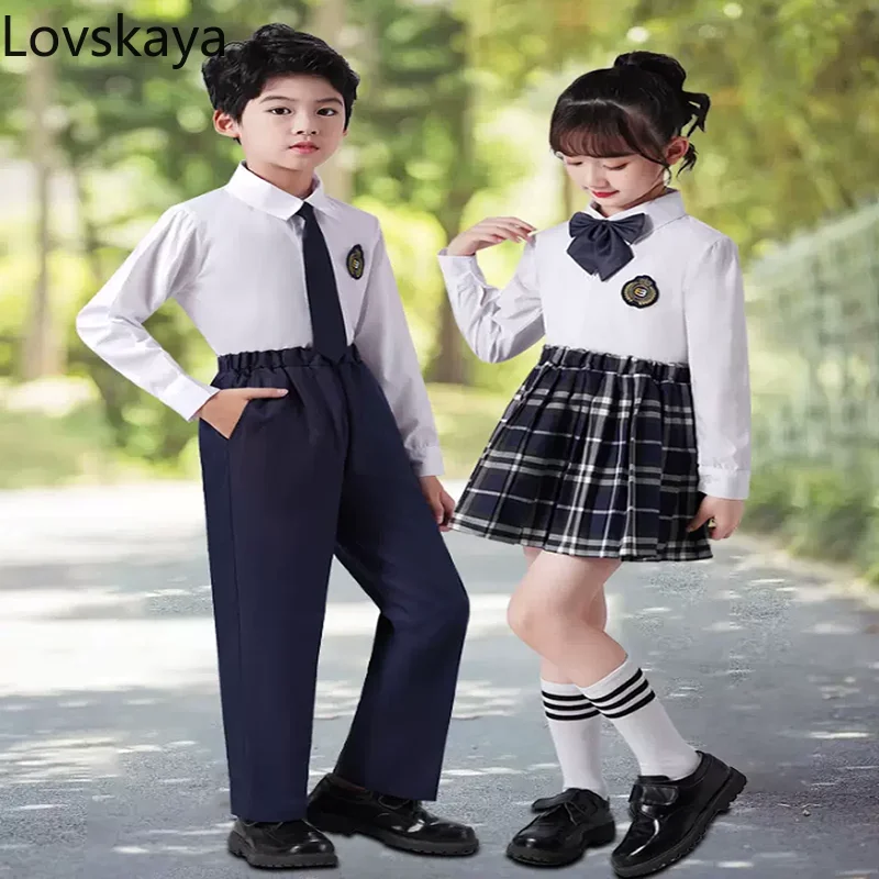 Children's school uniform students choir poetry recitation performance costume kinder