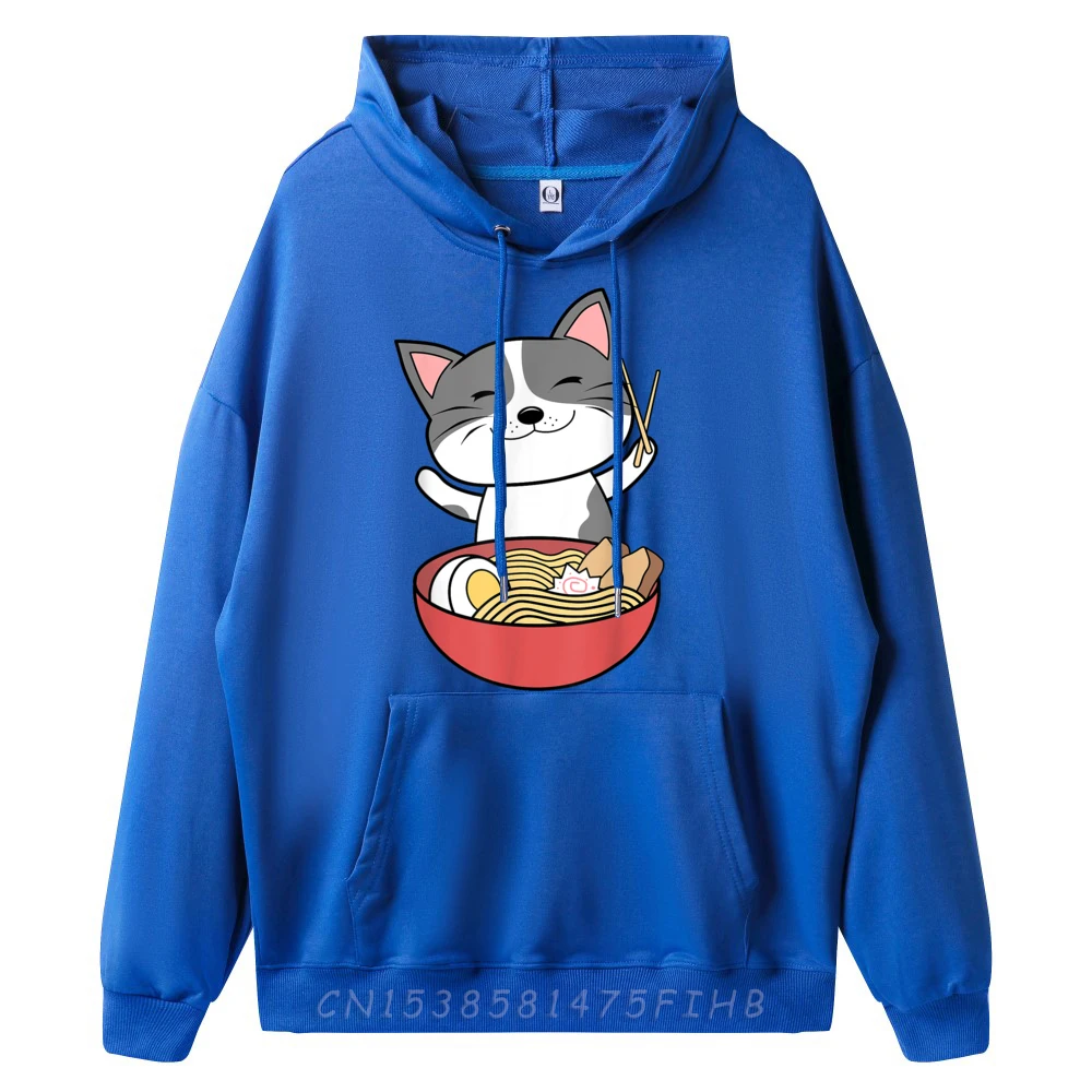 Funny Kawaii Animals Cat Fur Wild Masonry Claw Ramen CaSweatshirts Graphic Tee Moisture Wicking Oversize Long Sleeve Vegan