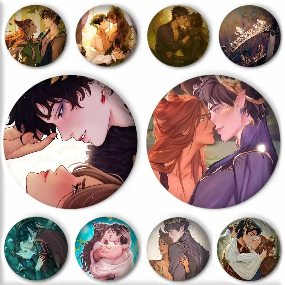 Fantasy Novels The Cruel P-Prince J-Jude And Cardan Badge Round Art Brooch Clothes Backpack Accessories Lapelnd Laserh