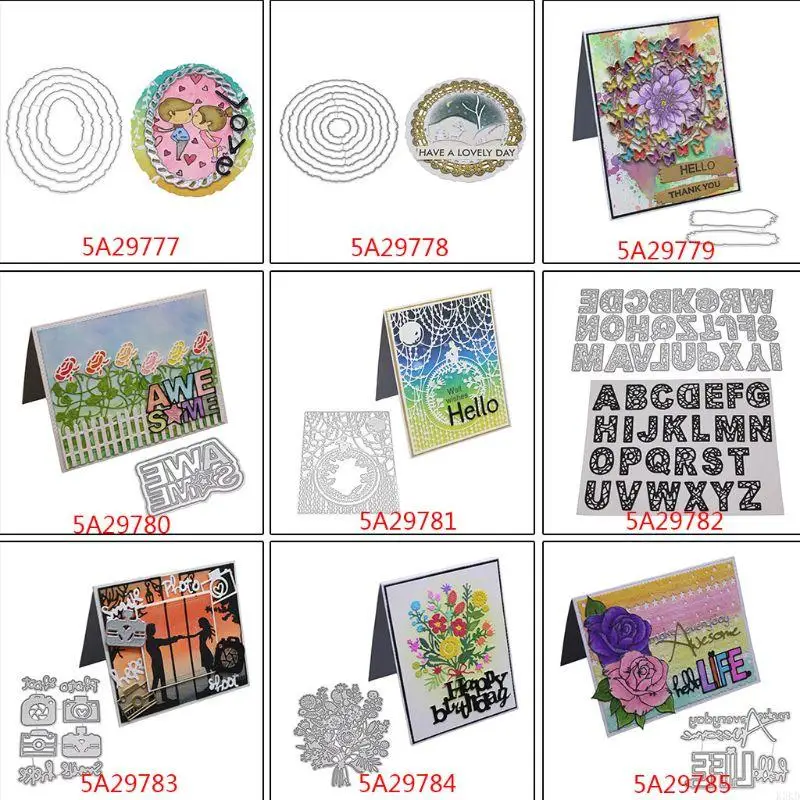 K3KD Circle рама металлическая резка вырезка трафарета DIY ScrapBooking Album Album Paper Paper Card