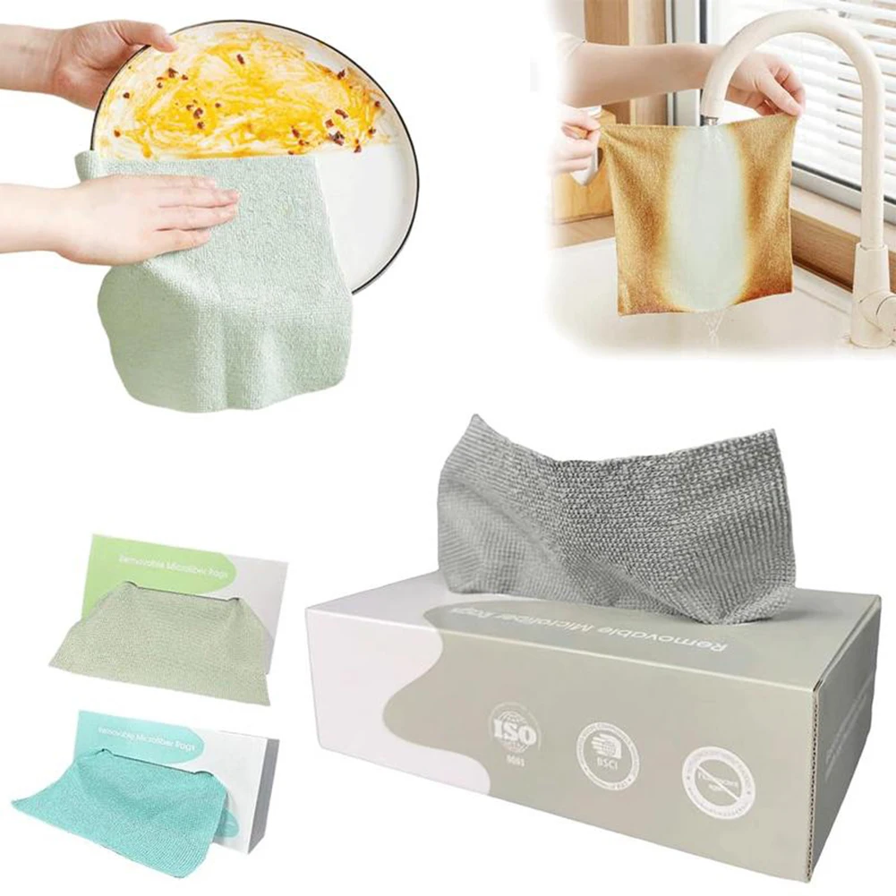 Lint-Free Microfiber Cleaning Rags For Glass And Electronics Boxed Pull-out Design For Effortless, Hygienic Access. Dust-Free